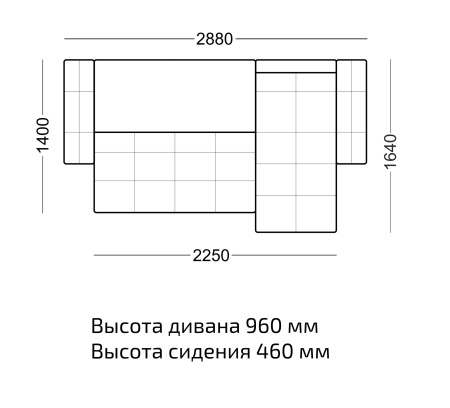 Диван угловой Феликс замша темно-коричневый