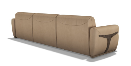 Диван угловой Беатриче замша коричневый